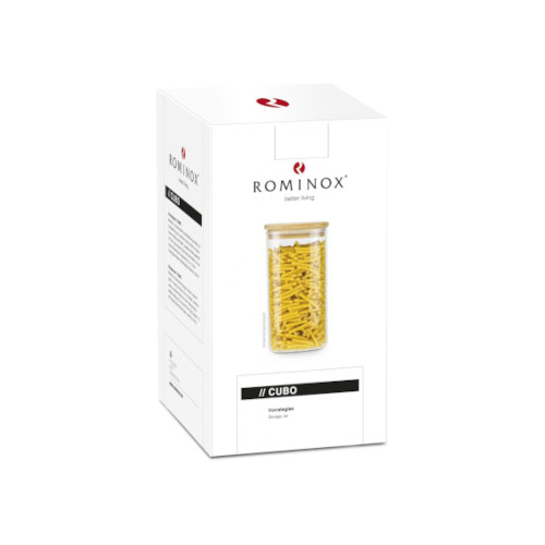 ROMINOX® Vorratsglas Cubo Verpackung