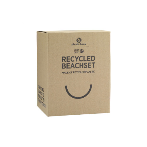 Recycled Beach-Set Strandspielzeuge Verpackung