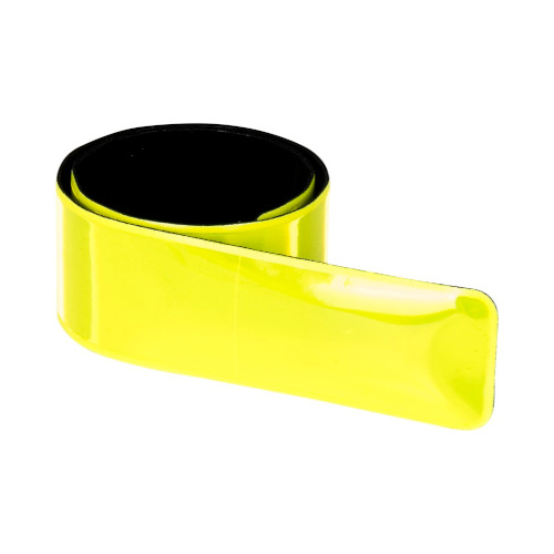 Reflektierendes Schnapparmband gelb
