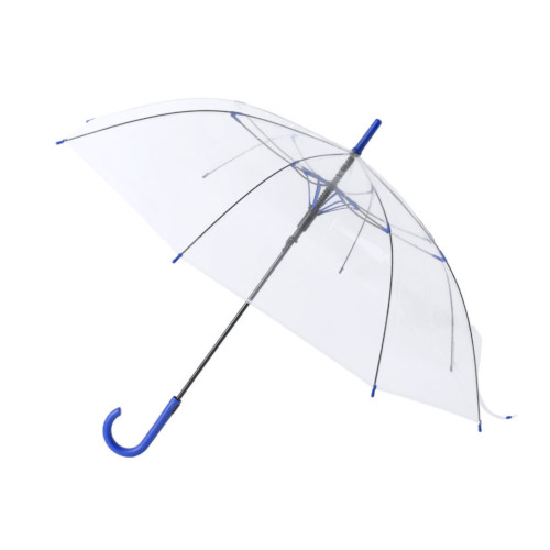transparenter Regenschirm Fantux blau
