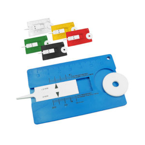 Reifenprofilmesser im Scheckkartenformat Farbübersicht