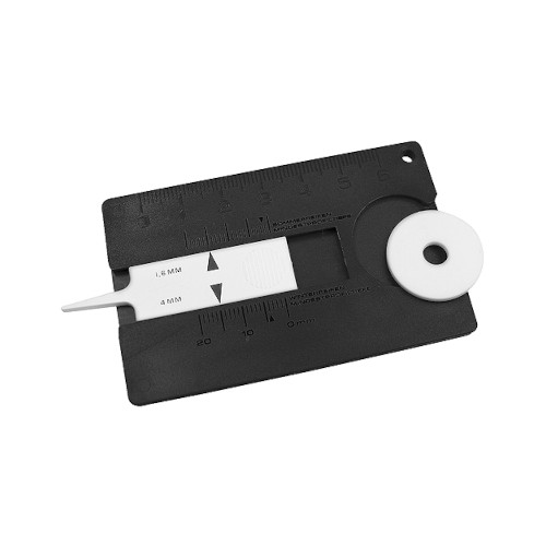 Reifenprofilmesser im Scheckkartenformat schwarz