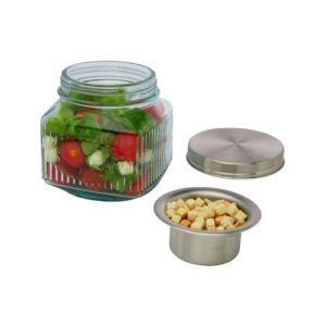 Salatschüssel aus recyceltem Glas