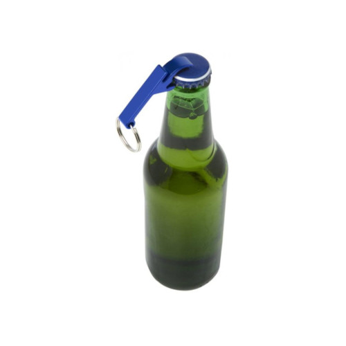 Schlüsselanhänger Dosen und Flaschenöffner blau