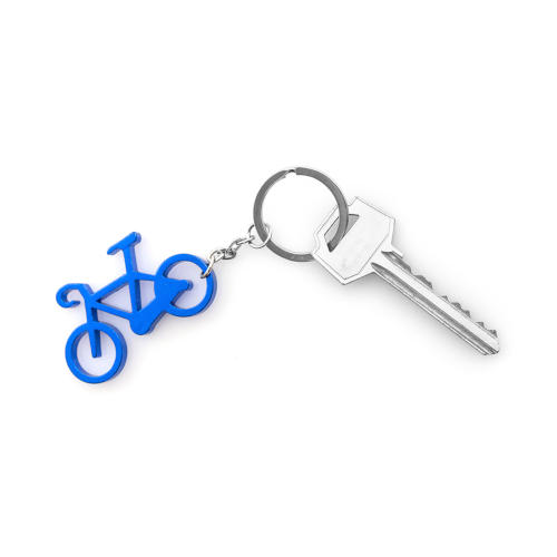 Schlüsselanhänger Fahrrad blau