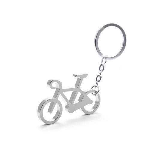 Schlüsselanhänger Fahrrad silber