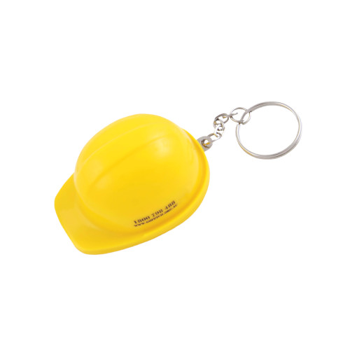 Schlüsselanhänger Helm mit Flaschenöffner gelb