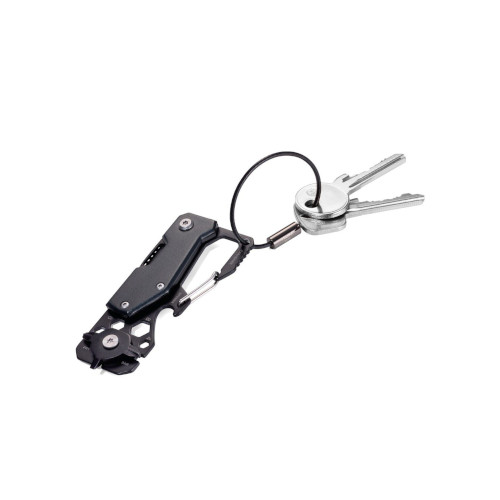 Schlüsselanhänger Mini Werkzeug 10 Funktionen grau