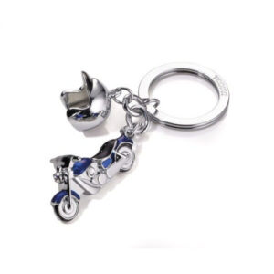 Schlüsselanhänger Motorrad Key Cruising blau