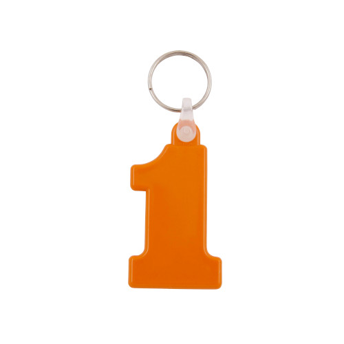 Schlüsselanhänger Nummer 1 orange