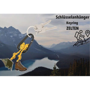 Schlüsselanhänger Zelten