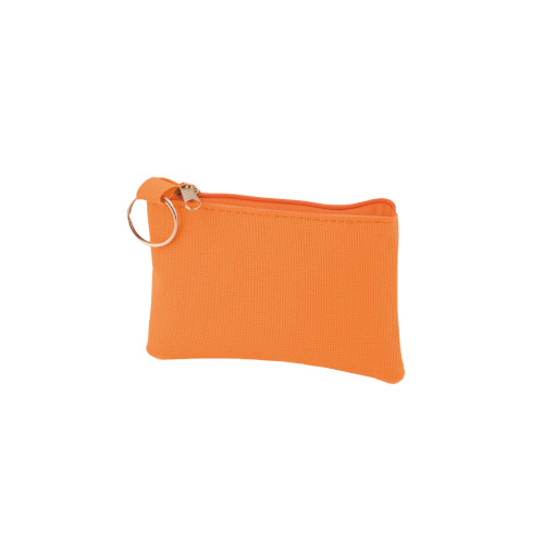 Schlüsseltasche mit Reißverschluss orange