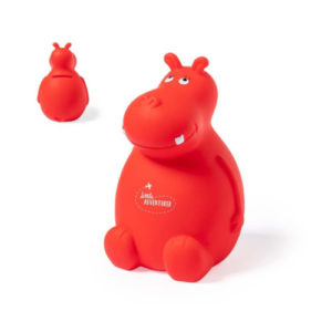 Sparschwein Hippo rot