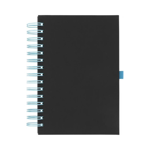 Spiral Notizbuch A5 schwarz-blau