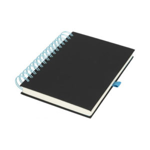 Spiral Notizbuch A5 schwarz-blau