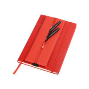 Stiftmappe für Notizbuch rot