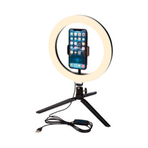 Studio Ringleuchte mit Telefonhalterung und Stativ