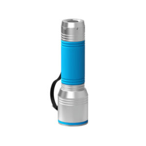 Taschenlampe REEVES my Flash silver-cyan-cyan