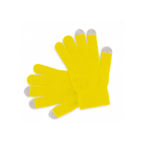 Touchpad Handschuhe gelb