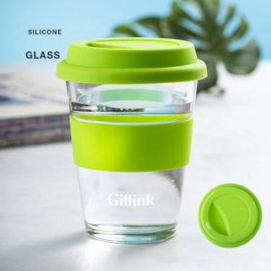 Trinkbecher aus Glas 350 ml hellgrün