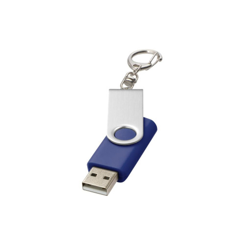 USB-Stick Rotate mit Schlüsselanhänger blau