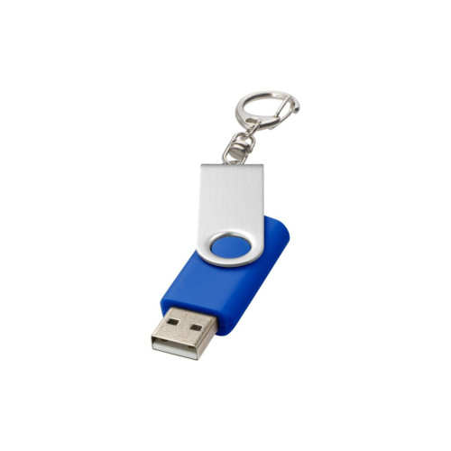USB-Stick Rotate mit Schlüsselanhänger royalblau