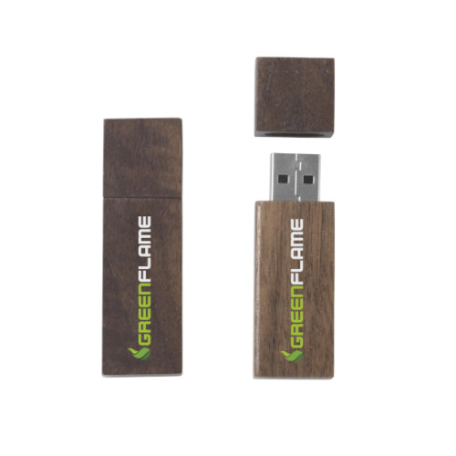 USB-Stick Woody dunkles holz