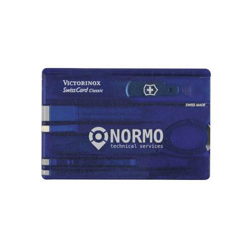 Victorinox Swisscard Classic transparent blau