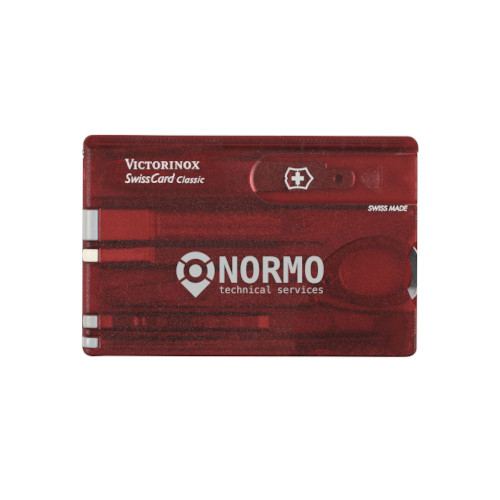 Victorinox Swisscard Classic transparent rot