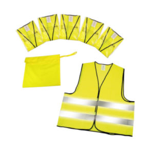 Warnweste Standard 5er Set im Etui neongelb