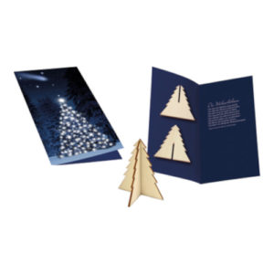 Weihnachtskarte Tanne