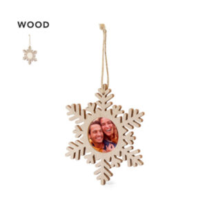 Weihnachtsschmuck mit Fotorahmen Schneeflocke