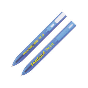 flacher Kugelschreiber Egina dunkelblau