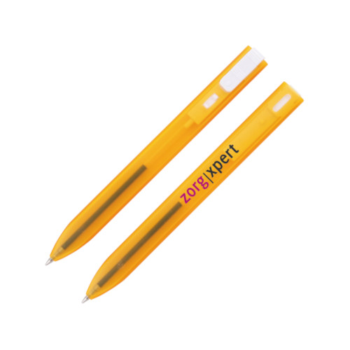 flacher Kugelschreiber Egina orange