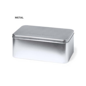 rechteckige Geschenkdose aus Metall