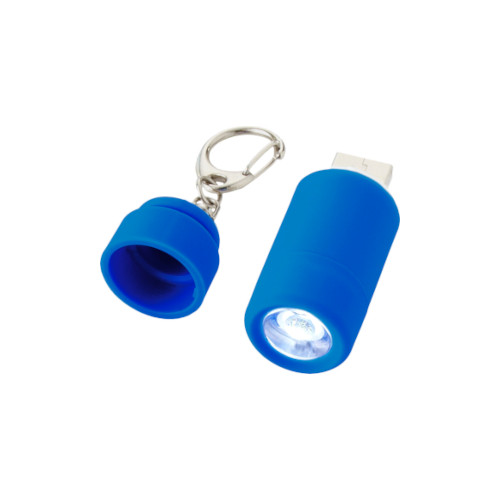 wiederaufladbares LED USB-Schlüssellicht blau